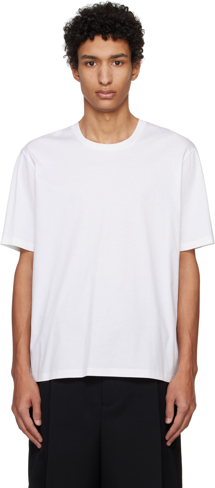 T-paita Jil Sander Jil Sander Cotton T-Shirt Valkoinen | J21GC0016_J45051