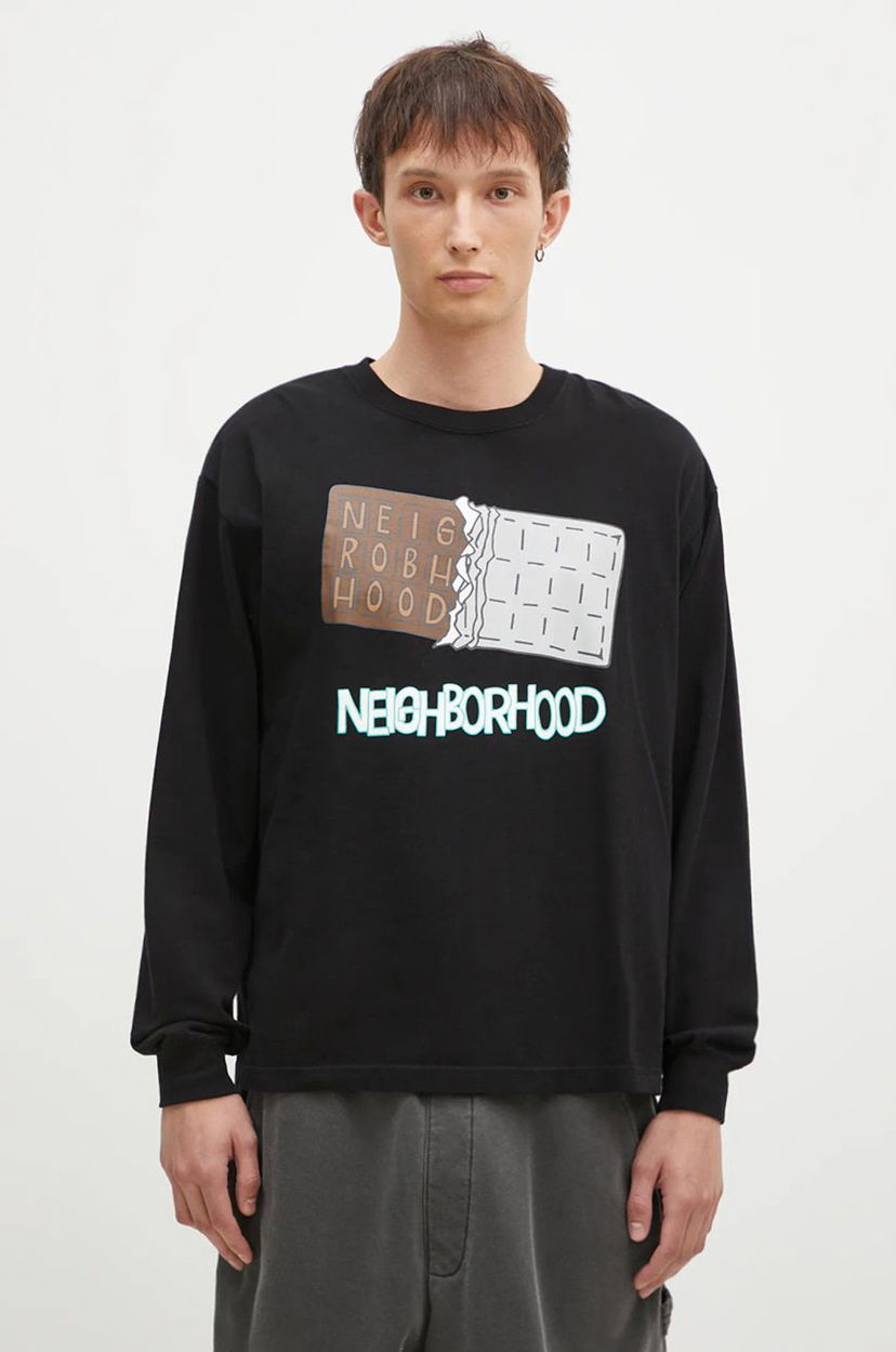 T-paita Neighborhood Chocolate Bar Graphic Longsleeve T-Shirt Musta | 242PCNH.LT18