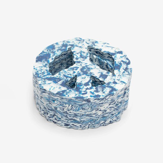 Kodin sisustus Space Available Clouded Peace Coaster - Set Of 4 Monivärinen | SA-CPC001-BLU
