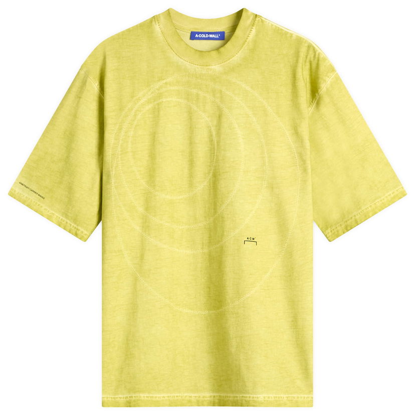 T-paita A-COLD-WALL* A-COLD-WALL* Men's Frequency T-Shirt, Size Large Keltainen | ACWMTS213-YLW