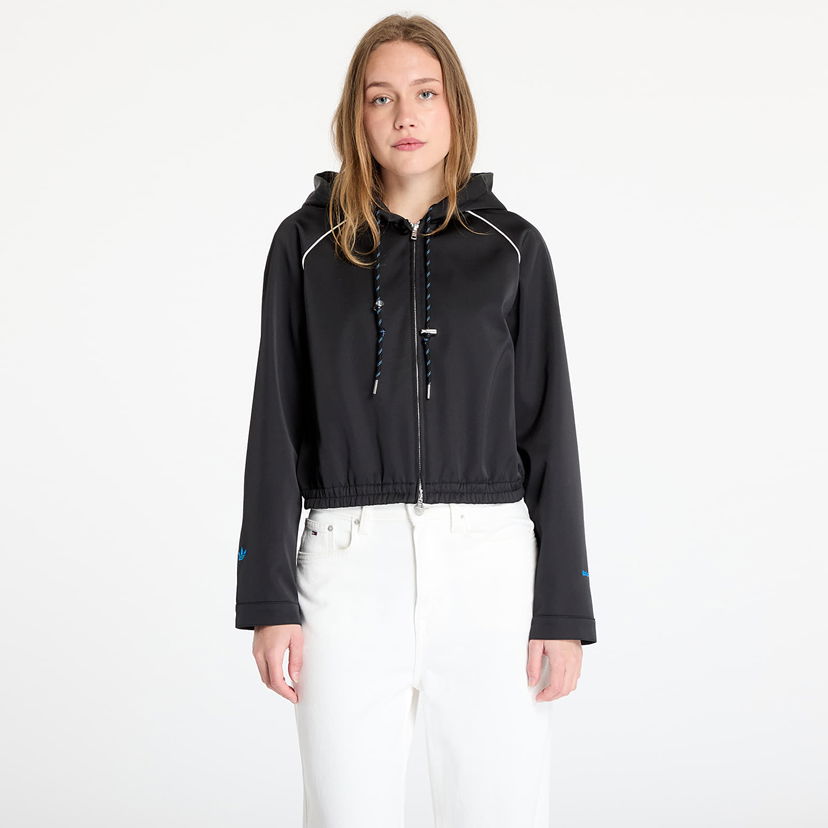Takki adidas Originals Wales Bonner Satin Track Top Musta | JW1110