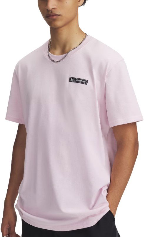 T-paita Under Armour Under Armour HW Armour Label Short Sleeve T-Shirt Vaaleanpunainen | 1382831-647