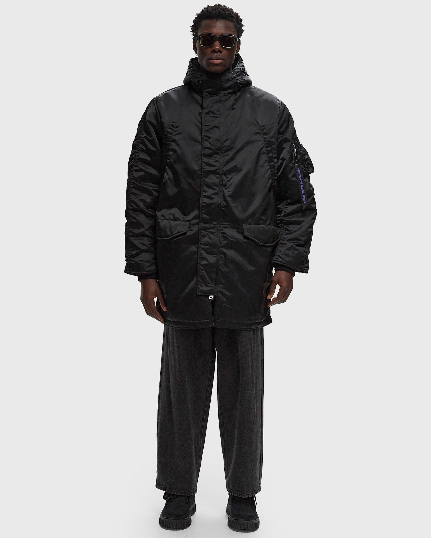 Bomber-takki Alpha Industries N-2B Jacket Musta | 148133UV-03, 1