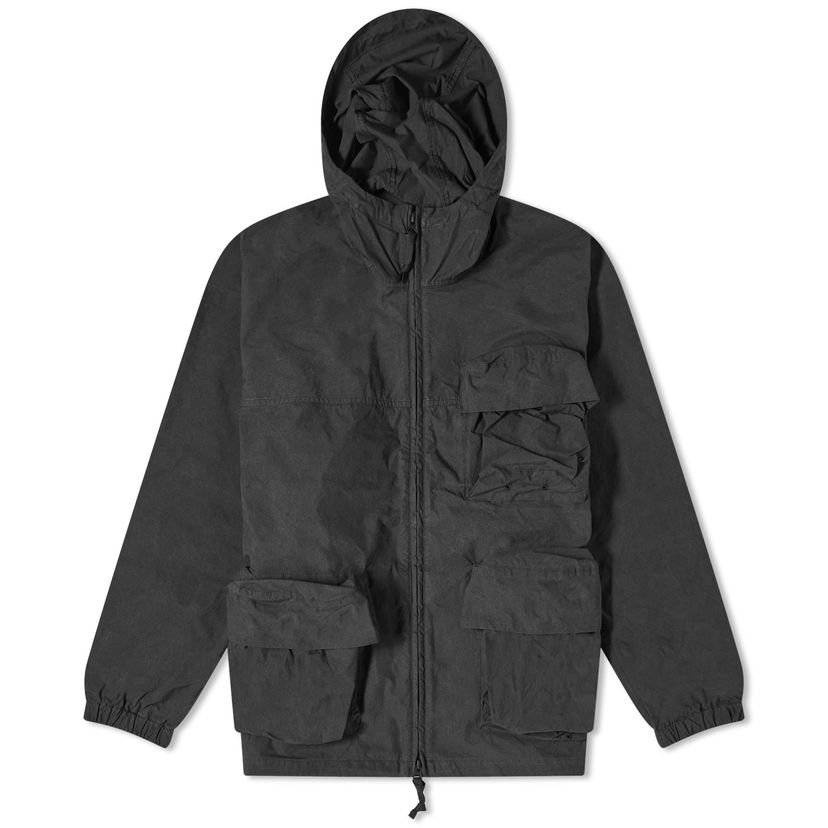 Parka Snow Peak C/N Hooded Parka Jacket with Flap Pockets Musta | JK-20AU007-BK