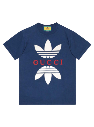 T-paita Gucci adidas x Cotton Jersey T-Shirt Tummansininen | 548334 XJEMJ 4622
