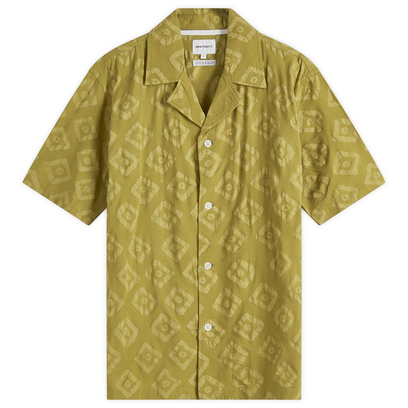 Paita NORSE PROJECTS Norse Projects Mads Batik Vacation Shirt, Large Keltainen | N40-0833-8037