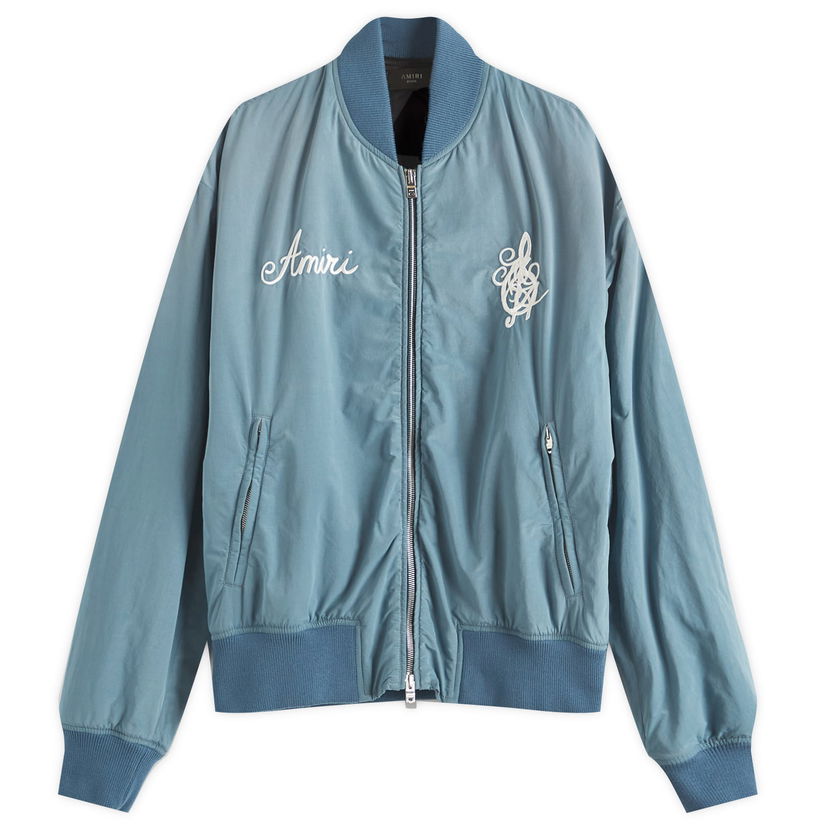 Bomber-takki AMIRI Amiri Men's Saturday Night Bomber Jacket, Size Large Sininen | AMOUBB1043-496