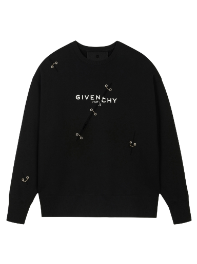Villapaita Givenchy Oversized Crewneck Musta | BMJ0B83Y69 001