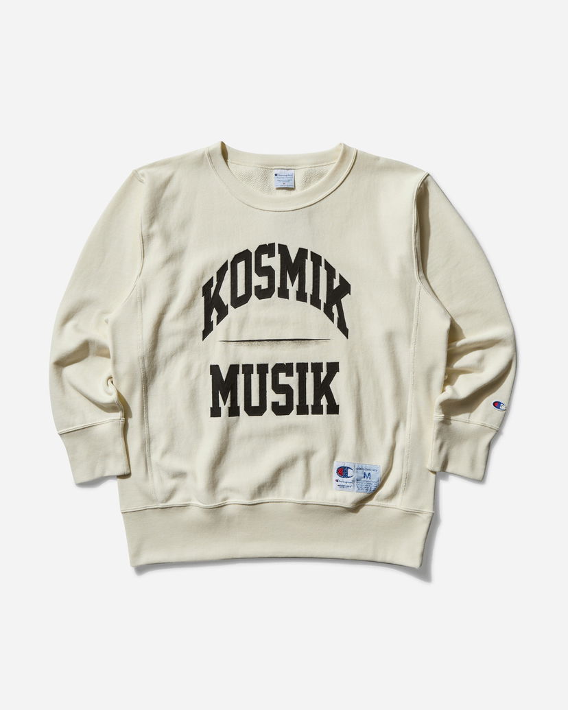 Villapaita UNDERCOVER Reverse Weave Crewneck Kosmik Musik Sweatshirt Beige | UC1E4809 001