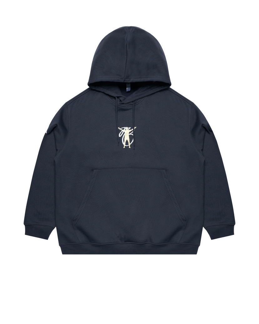 Huppari adidas Originals JB Hoodie with Logo Tummansininen | JM9316