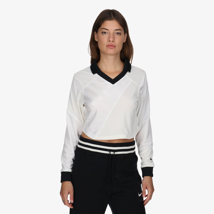 Crop top Nike NSW Street Long Sleeve Crop Jersey Valkoinen | HF9507-100