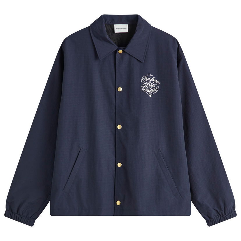 Tuulitakki Drôle de Monsieur Drole de Monsieur Slogan Coach Jacket, Size M Tummansininen | F-JT209-PA012-NY