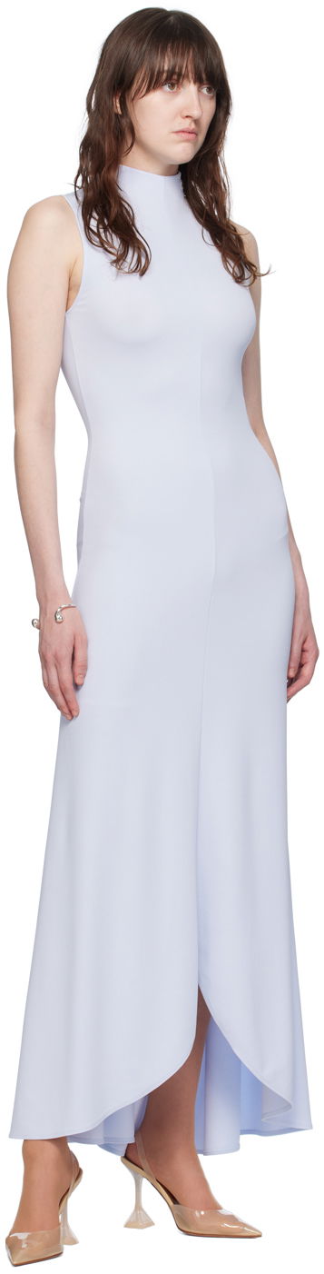 Mekko Courrèges Mock Neck Maxi Dress Sininen | 224JRO425JS0066, 3