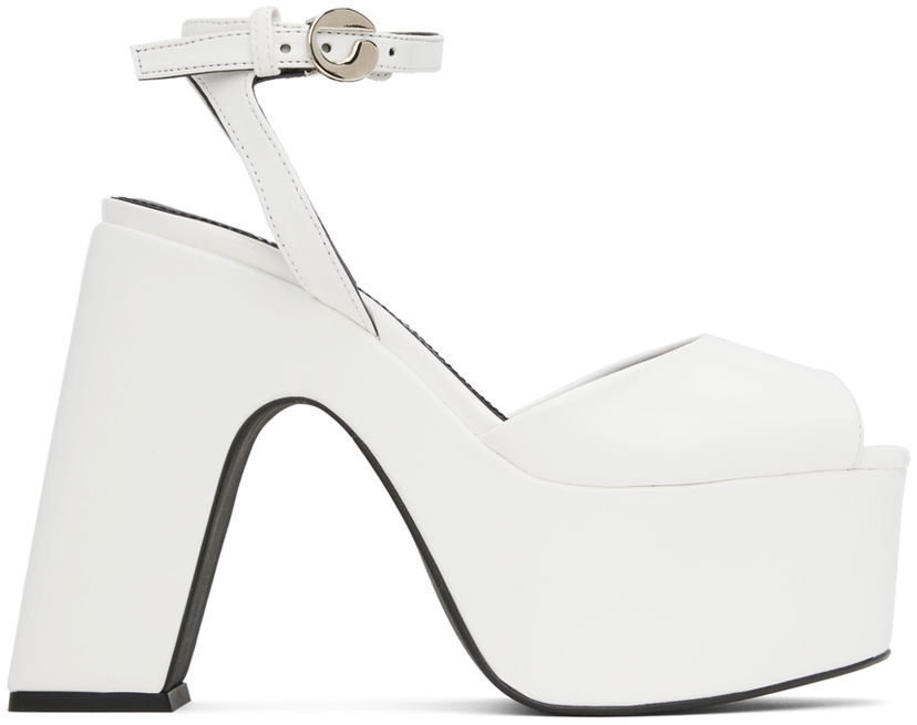 Tennarit ja kengät Coperni Bridge Platform Sandals Valkoinen | COPSH14463