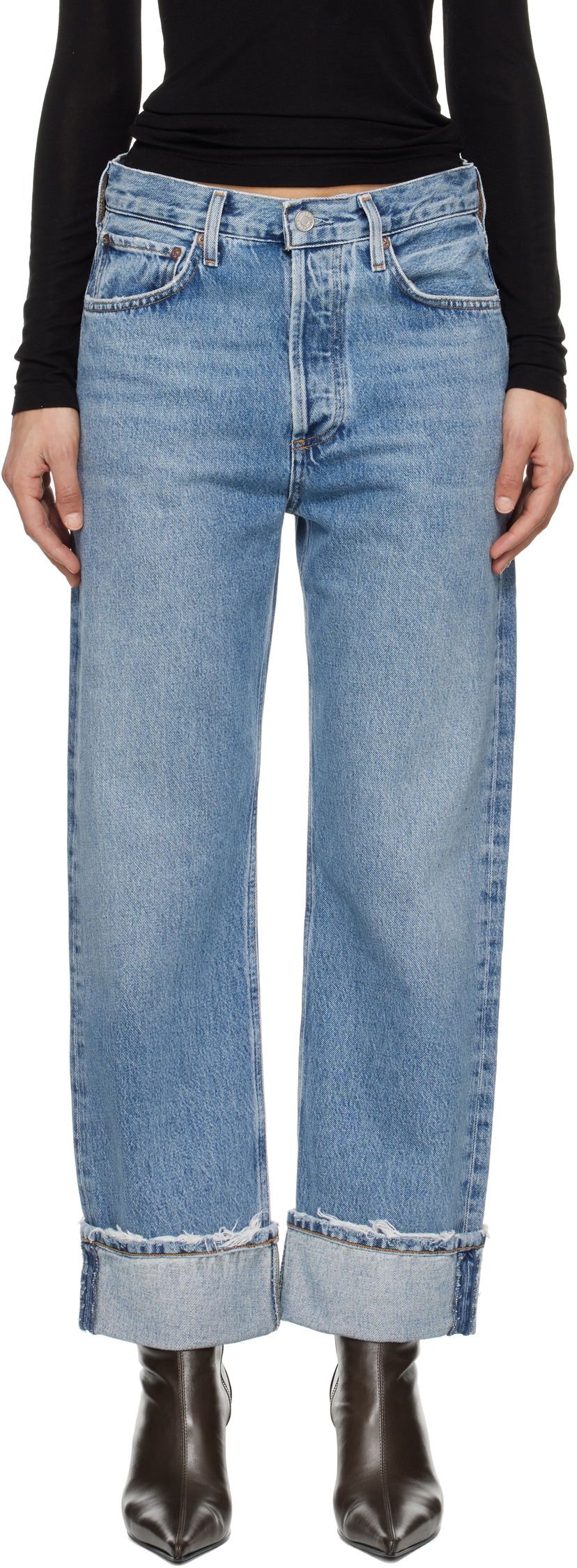 Jeans AGOLDE AGOLDE Fran Low Slung Straight Jeans Sininen | A9157-1141