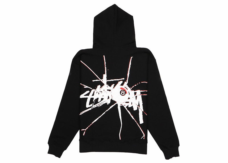 Huppari Stüssy Shattered Graphic Print Zip Hoodie Musta | 1974959_BLAC