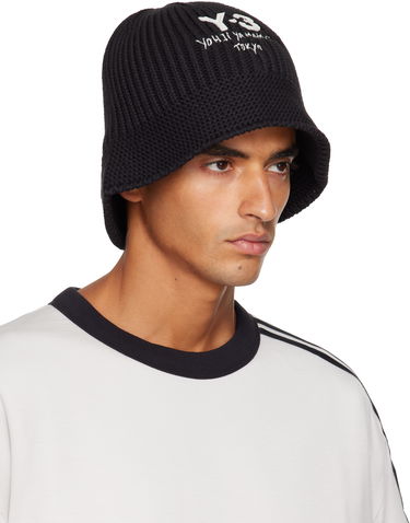 Hattu Y-3 Y-3 Heritage Knit Bucket Hat Musta | JX8305, 1
