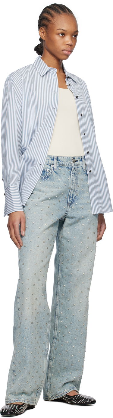 Jeans rag & bone rag & bone Shea Relaxed Straight Jeans Sininen | WDD24H2998RGDE, 3