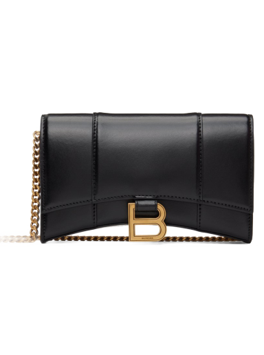Olkalaukku Balenciaga Hourglass Shoulder Bag Musta | 656050 1QJ4M