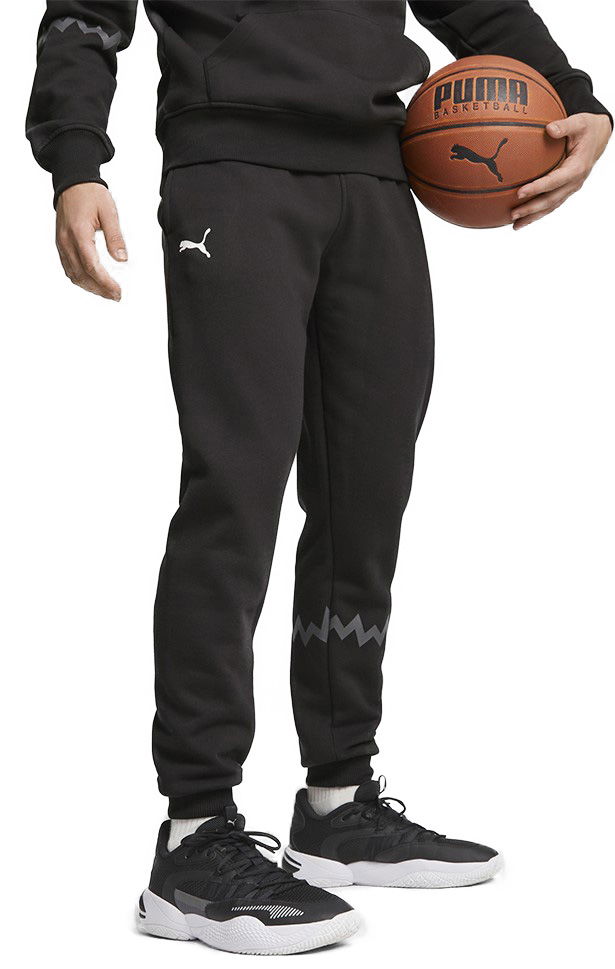 Verryttelyhousut Puma Hoops Team Sweat Pant Musta | 676649-01