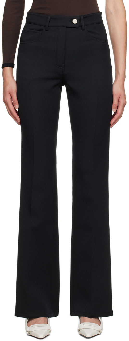 Housut Courrèges Bootcut Trousers Musta | 123CPA018PL0007