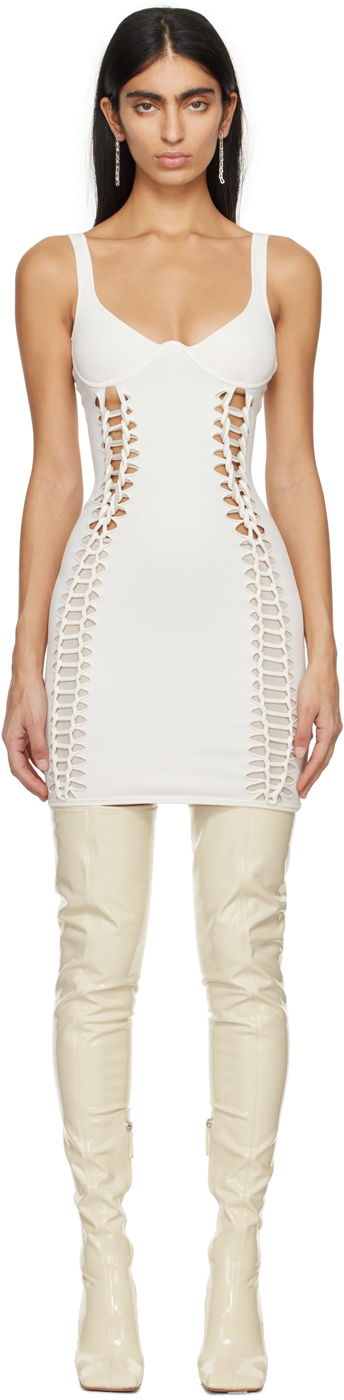 Mekko Dion Lee Dion Lee Braided Minidress Valkoinen | A7801PS24