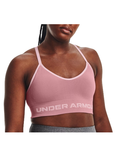 Rintaliivit Under Armour Seamless Low Long Rib Bra Vaaleanpunainen | 1373870-697