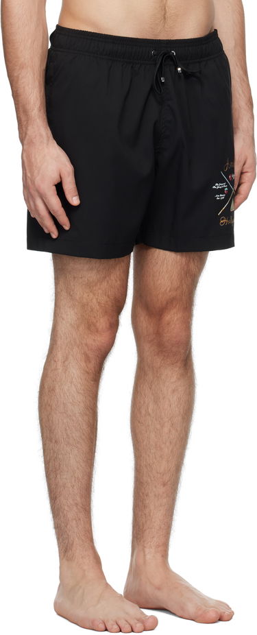 Uimapuvut AMIRI 'Pool Cue' Print Swim Shorts Musta | AMSWTK1026, 1