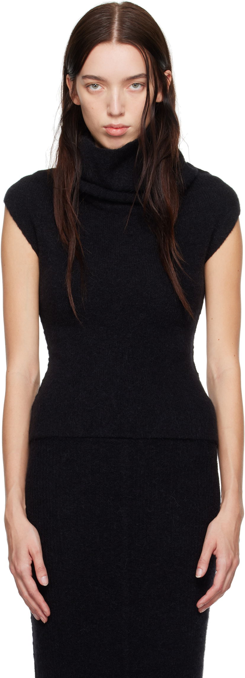 Villapaita Rick Owens Sweater Turtleneck Musta | RO02D3680 KWPL