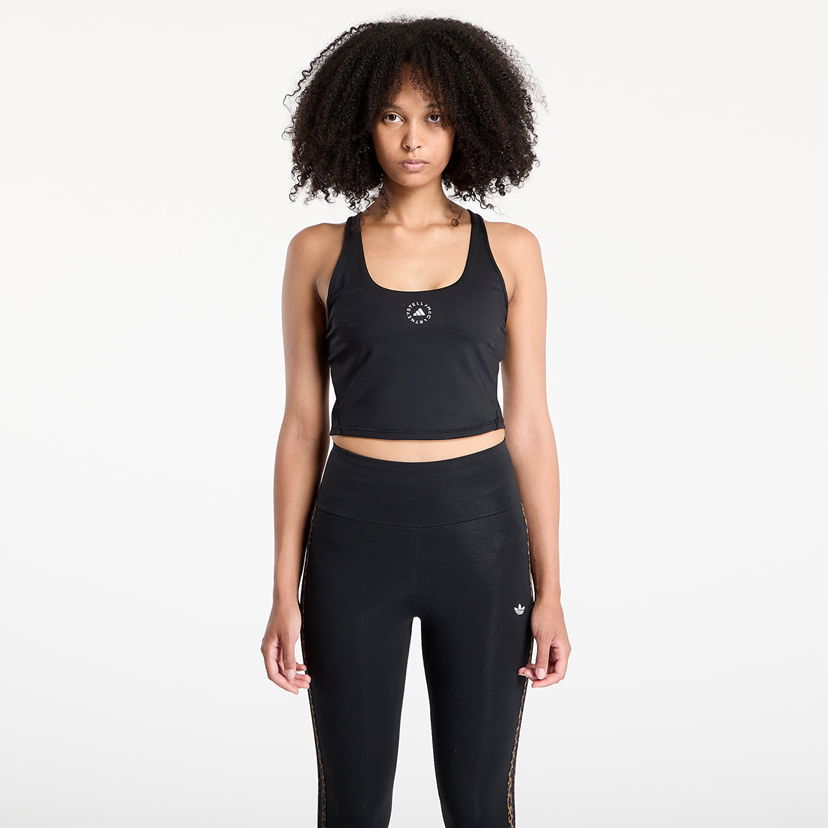 Tankkitoppi adidas Performance adidas by Stella McCartney Yoga Crop Top Musta | JW1999
