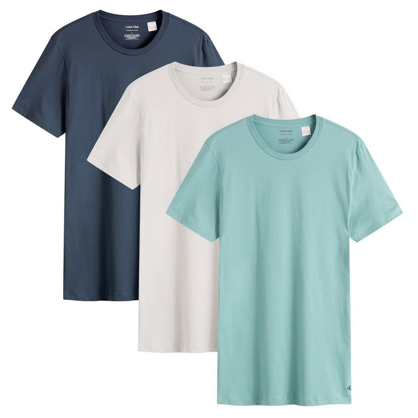 T-paita CALVIN KLEIN Crew Neck T-Shirt - 3 Pack Vihreä | LV00NB4051055