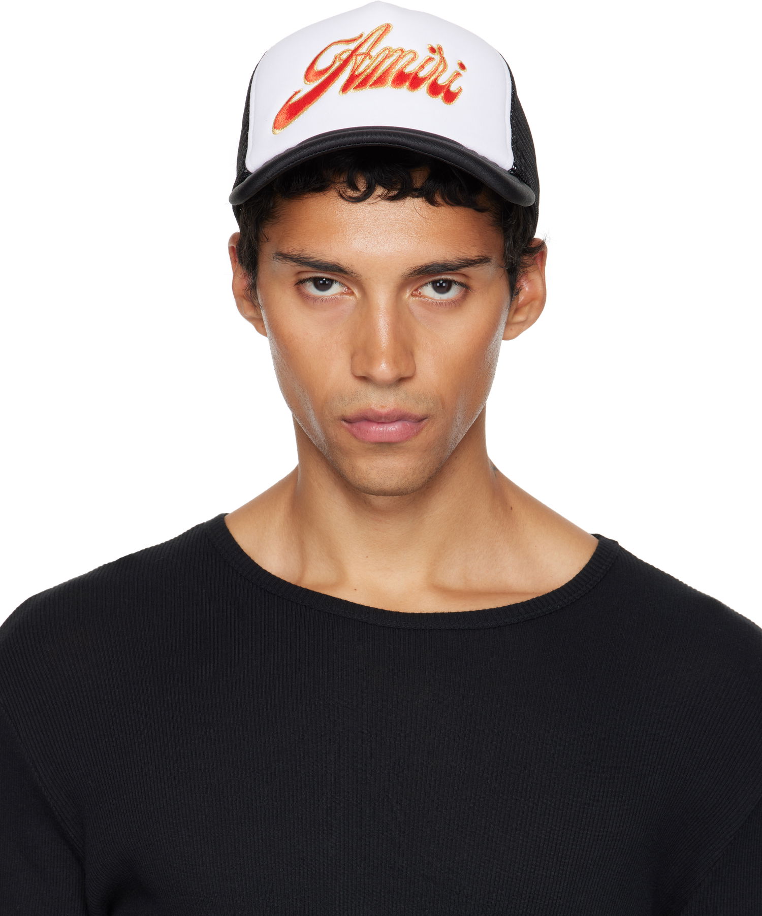 Korkki AMIRI AMIRI Groovy Trucker Cap Musta | AMHATR1041, 0