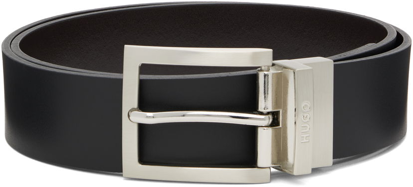 Vyöt BOSS HUGO Reversible Leather Belt Musta | 50497462