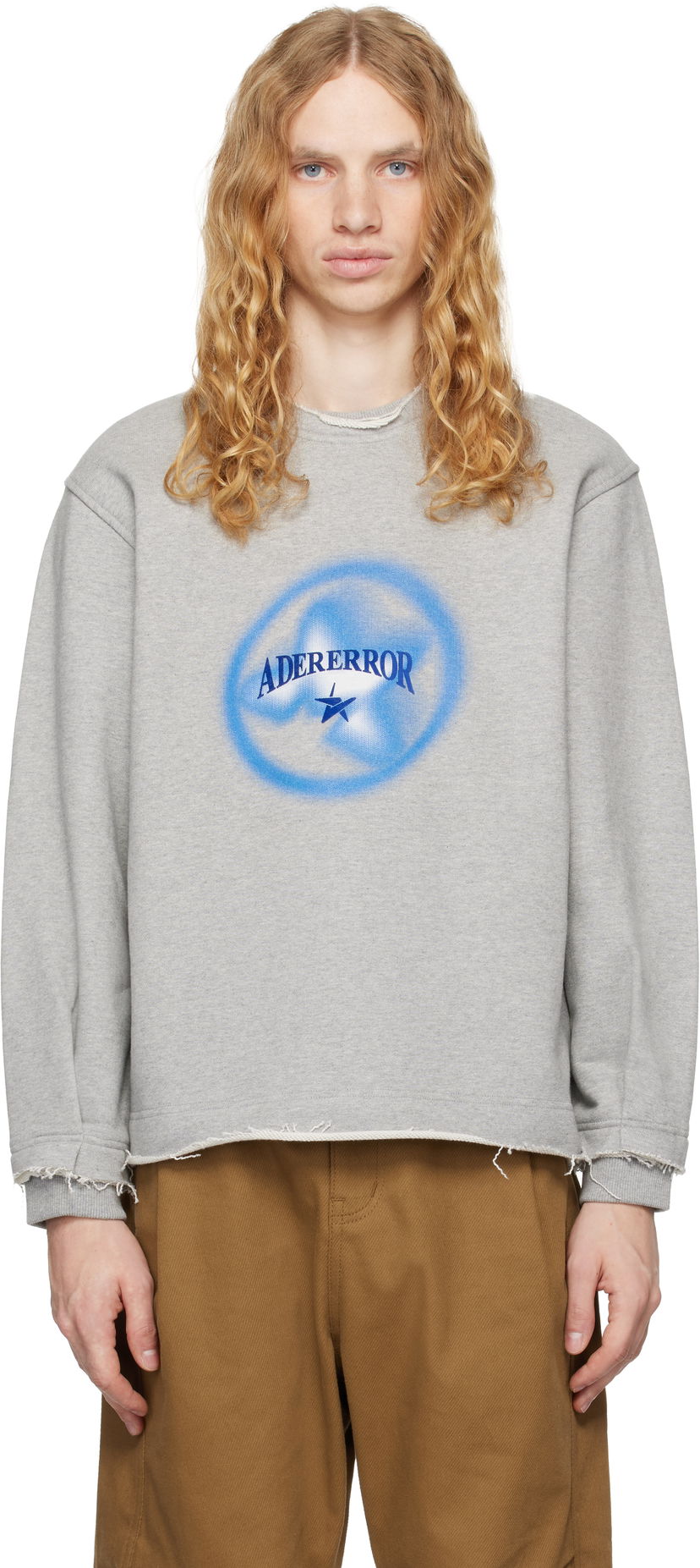 Huppari ADER ERROR Product. 41 Distressed Sweatshirt Harmaa | BN01FWSW0102GR