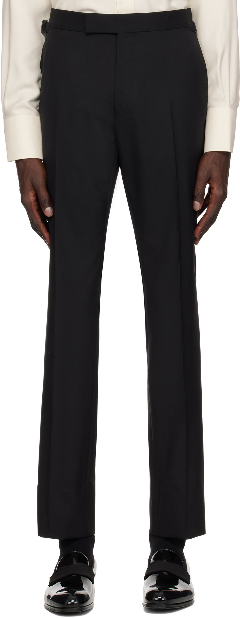 Housut Tom Ford Tom Ford Shelton Plain Weave Trousers Musta | PLSS01-WOS02