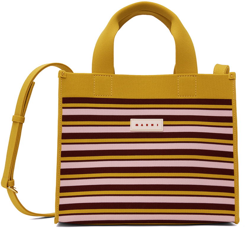 Kangaskassi Marni Small Shopping Tote Bag Vaaleanpunainen | SHMP0083Q1 P6485