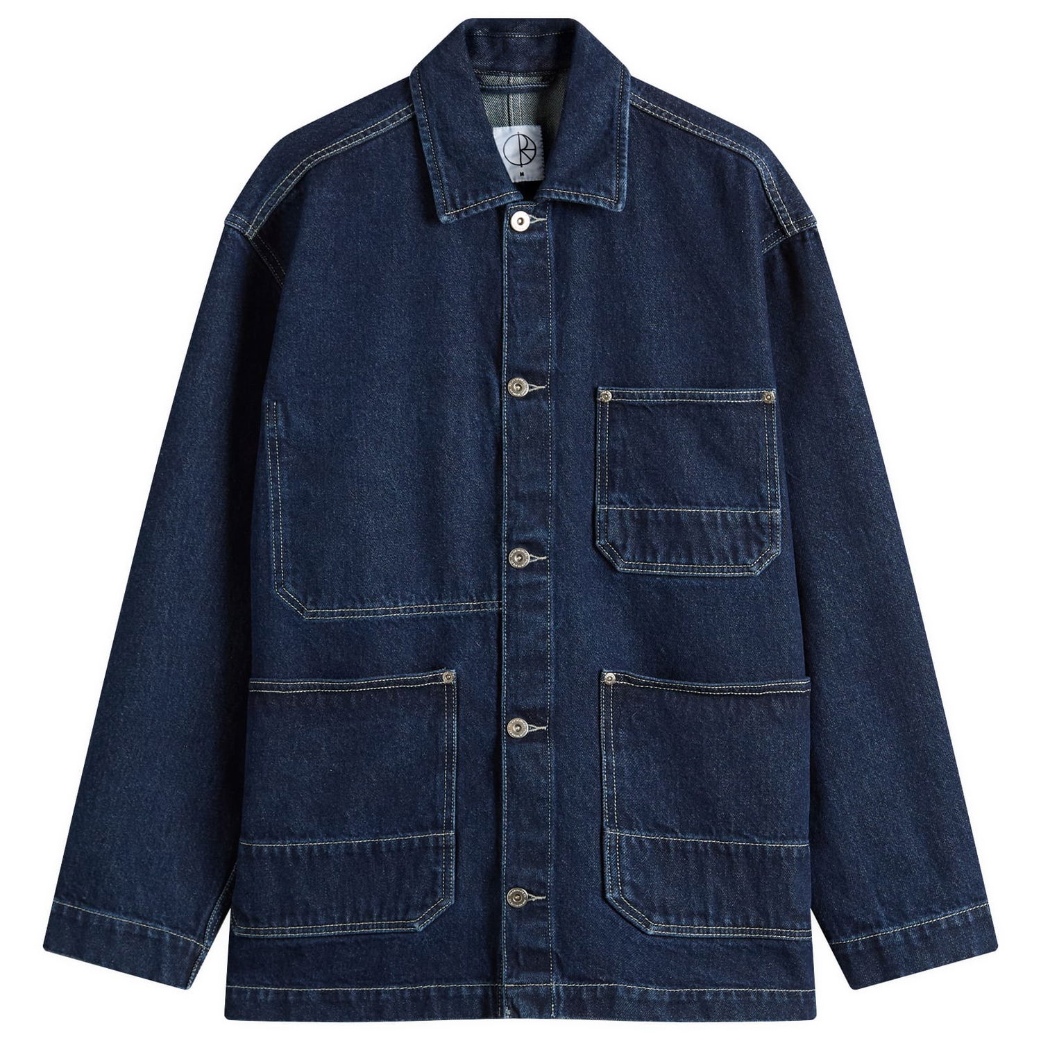 Takki Polar Skate Co. Polar Skate Co. Ezra Denim Jacket, Size Large Sininen | PSC-SU25-38-IND, 1