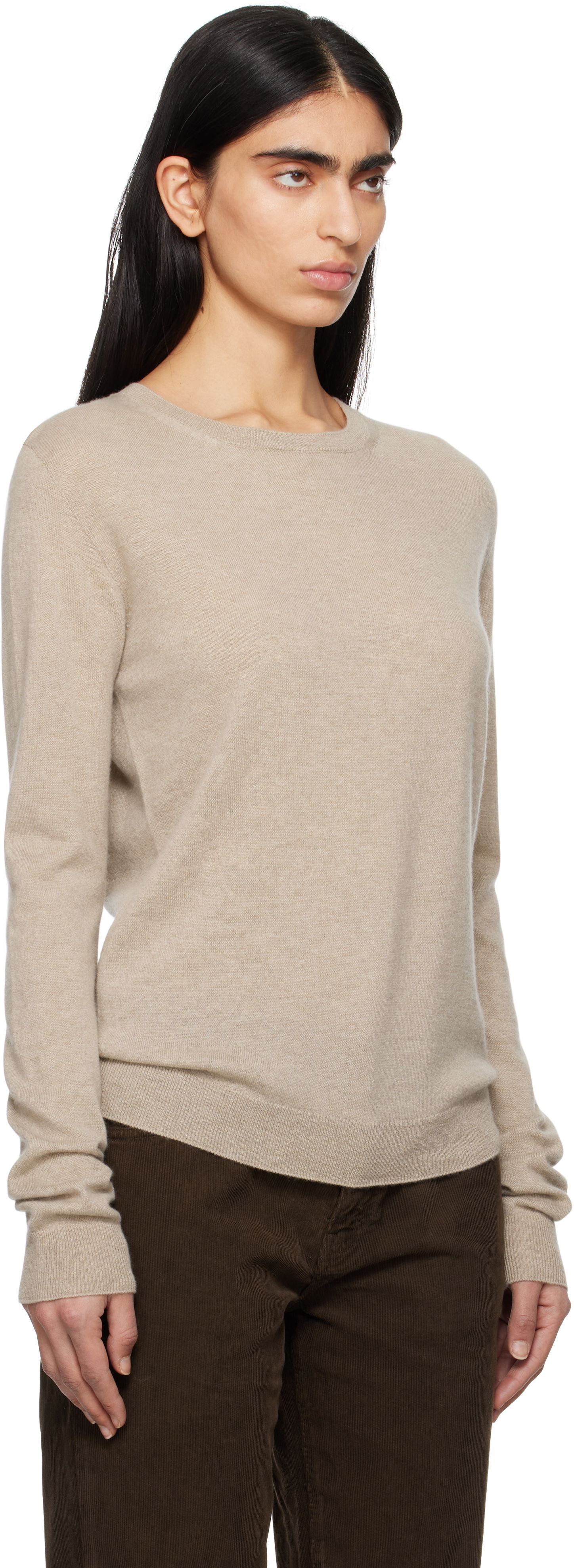Villapaita The Row The Row Jazor Cashmere Sweater Beige | 8795-Y751, 1