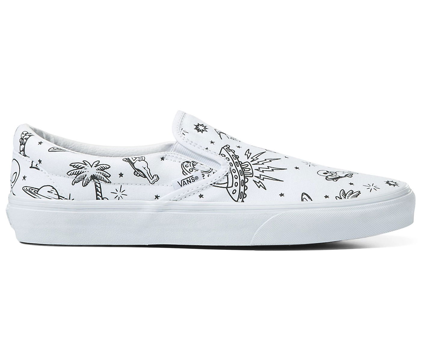 Tennarit ja kengät Vans Classic Slip-On UFO U-Paint Valkoinen | VN0A5JMHWHP, 0