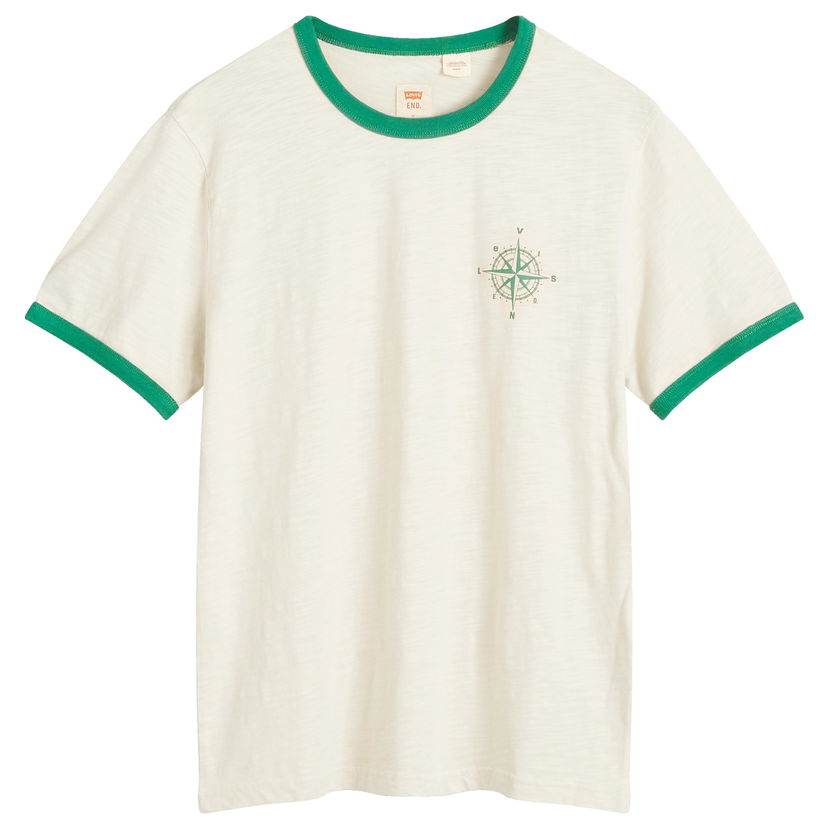 T-paita Levi's Ringer 'Mount Rambler' T-Shirt Valkoinen | A9512-0000