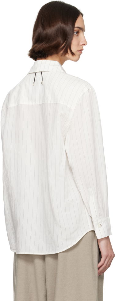 Paita Nanushka Nanushka Fryda Pinstriped Button-Down Shirt Valkoinen | NW25SSTP26400, 2