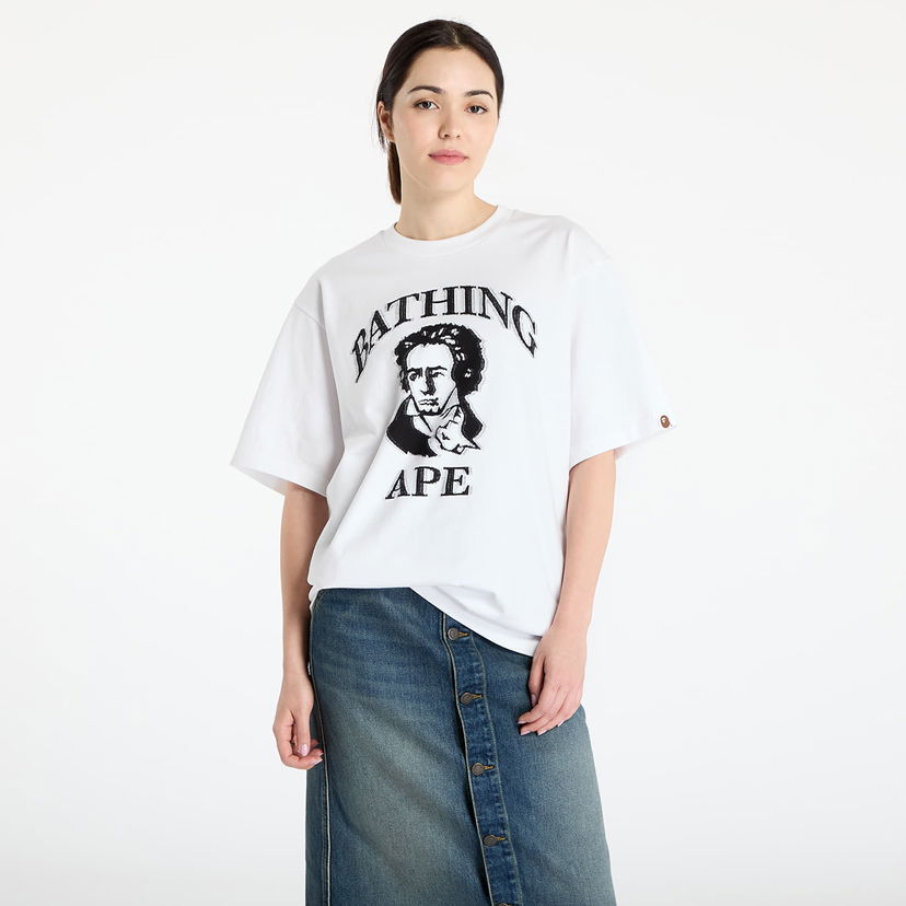 T-paita BAPE A BATHING APE Beethoven Graphic Relaxed Fit T-Shirt Valkoinen | 001CSL301340MWHT