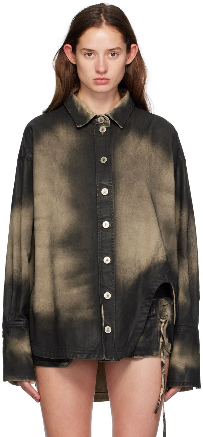 Paita The Attico Attico Diana Denim Shirt Musta | SPEWCB68 C109