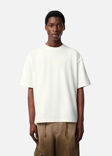 T-paita AXEL ARIGATO Men's Relaxed Fit T-Shirt with Drawstring Hem Valkoinen | A3443001, 2