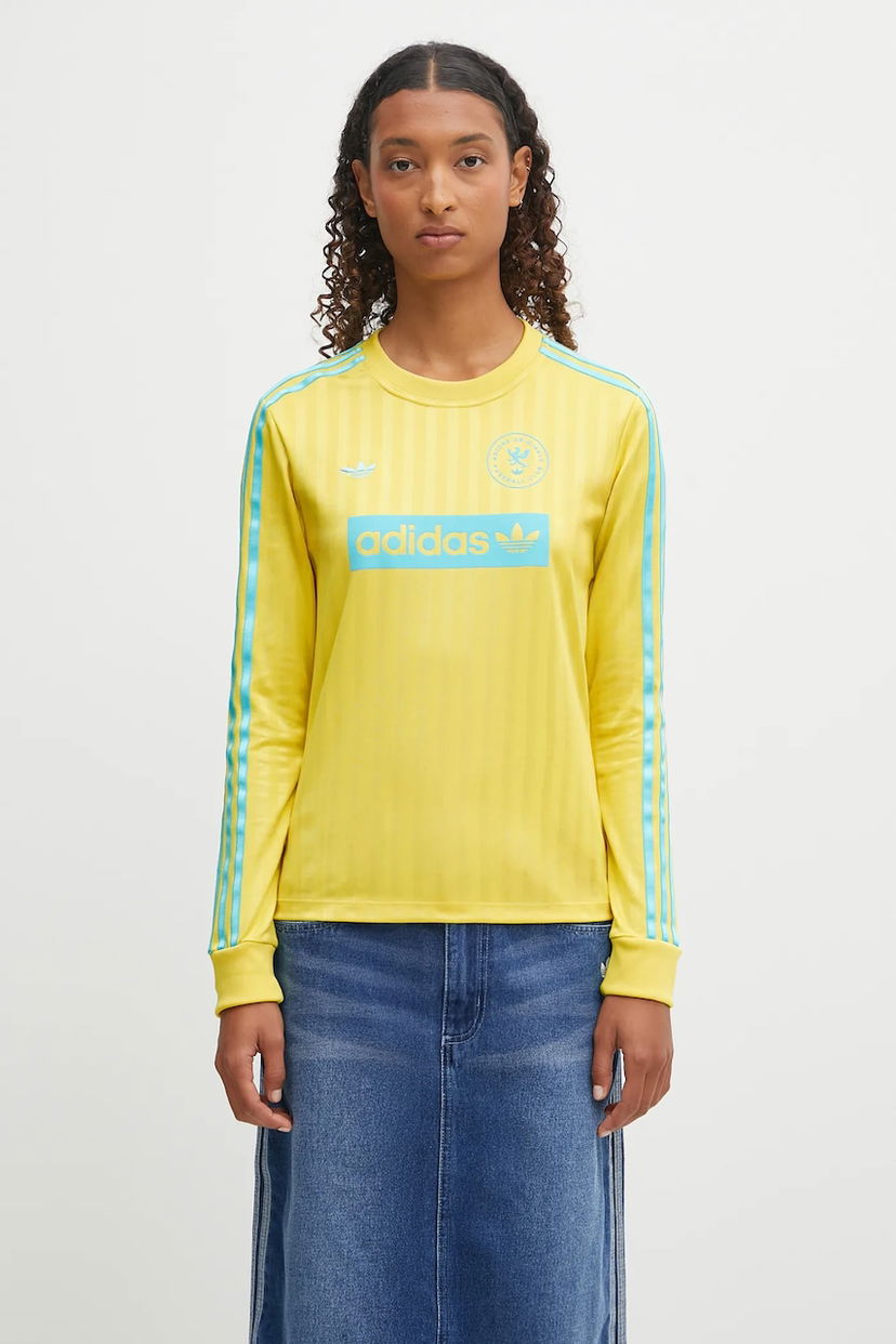 Jersey adidas Originals Originals Football Club Long-Sleeve Jersey Keltainen | JW2561