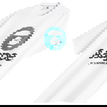 T-paita AAPE by A Bathing Ape AAPE OG Moonface T-Shirt, Size Large Valkoinen | AAPTEM1641XX-WHT, 0