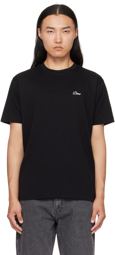 T-paita Dime Dime Cursive Logo T-Shirt Musta | DIMEFA2544BLK, 0