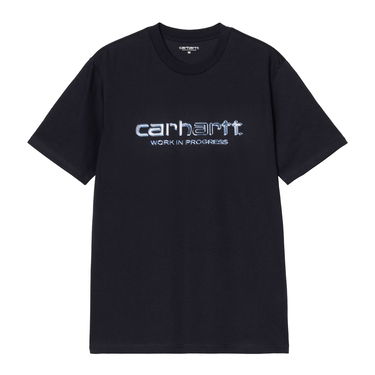 T-paita Carhartt WIP Short Sleeve Solar Chrome Script T-Shirt WIP Tummansininen | I035205_9, 0
