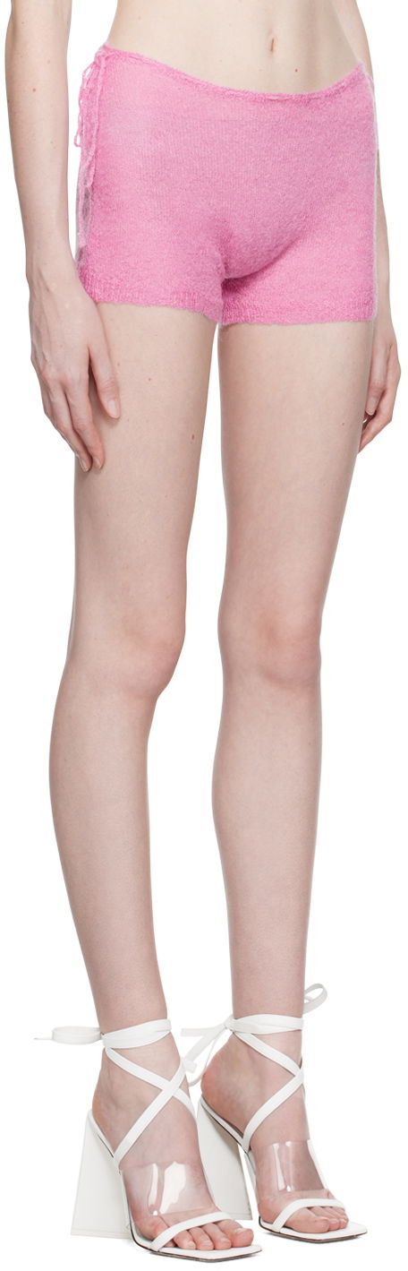 Shortsit GUIZIO Guizio Side Tie Shorts Vaaleanpunainen | H23607S018, 1