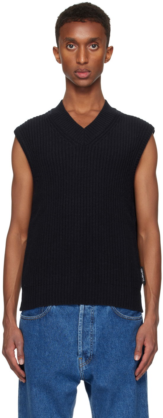 Liivi Carhartt WIP Sleeveless Knit Vest Musta | I033909